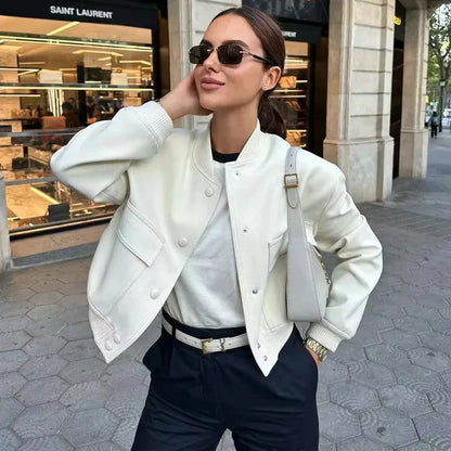 Minimalistisch bomberjack voor dames – Sophie