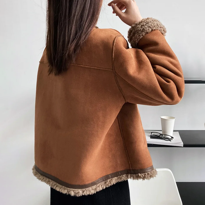 Suède Damesjack Luxe en Elegant voor Elke Gelegenheid – Sophie