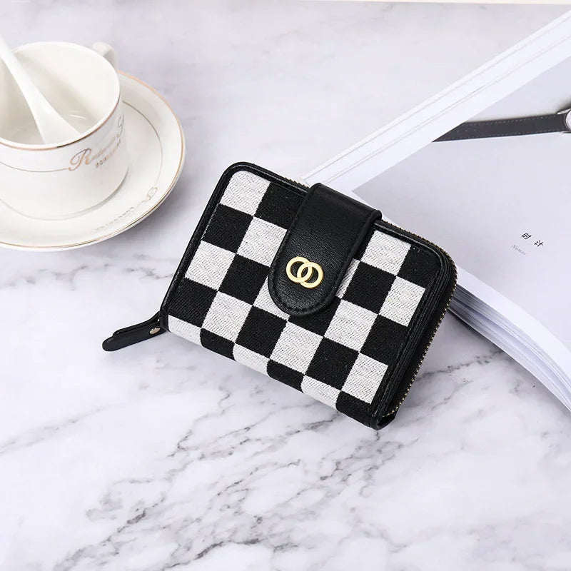Compacte PU leren portemonnee voor dames – Zafina