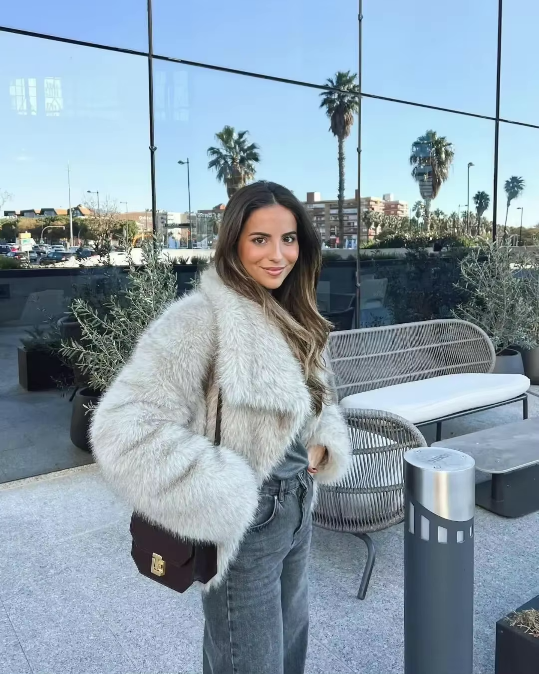 Luxe Winterjas voor Dames met Nepbontlook – Sophie