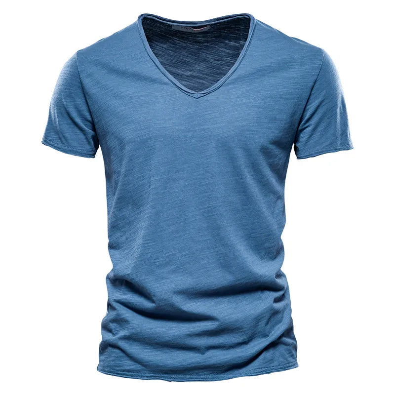Ademend katoenen zomershirt met slim fit – Milan