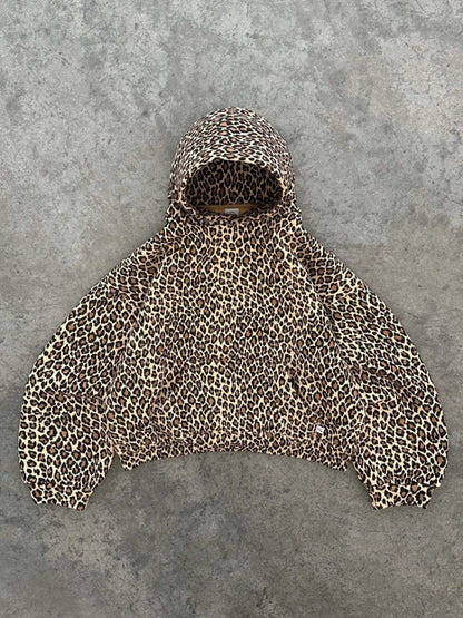 Oversized hoodie met trendy luipaardprint – Olivia