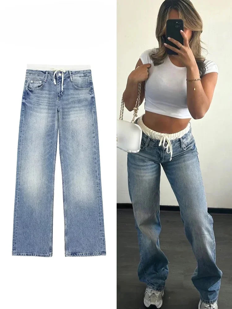 Witte Straight Jeans Stijlvol en Veelzijdig – Liv