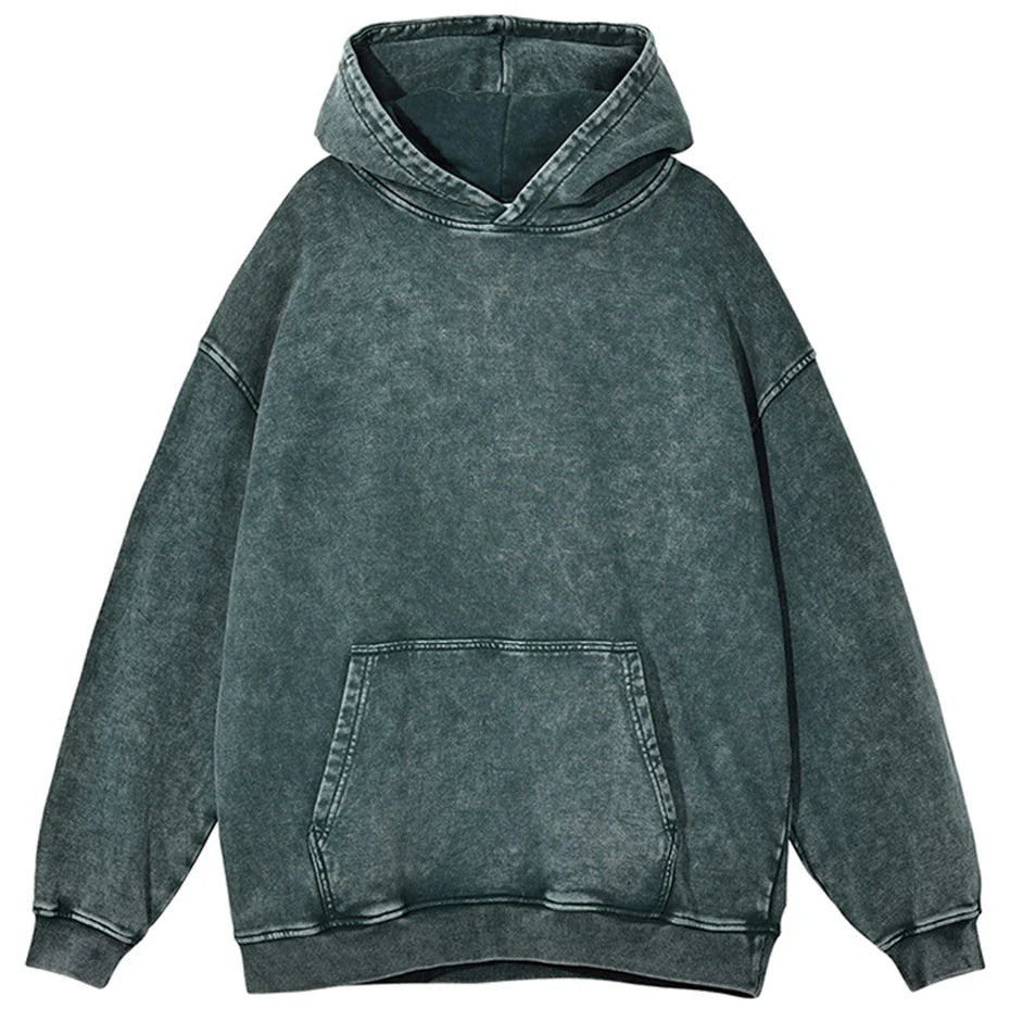 Stoere Vintage Hoodie met Oversized Pasvorm - Finn