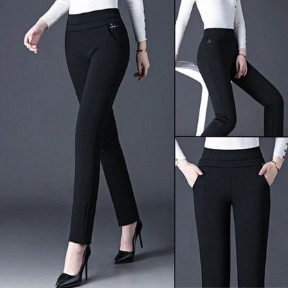 Hoge taille rechte broek voor dames – Sophie