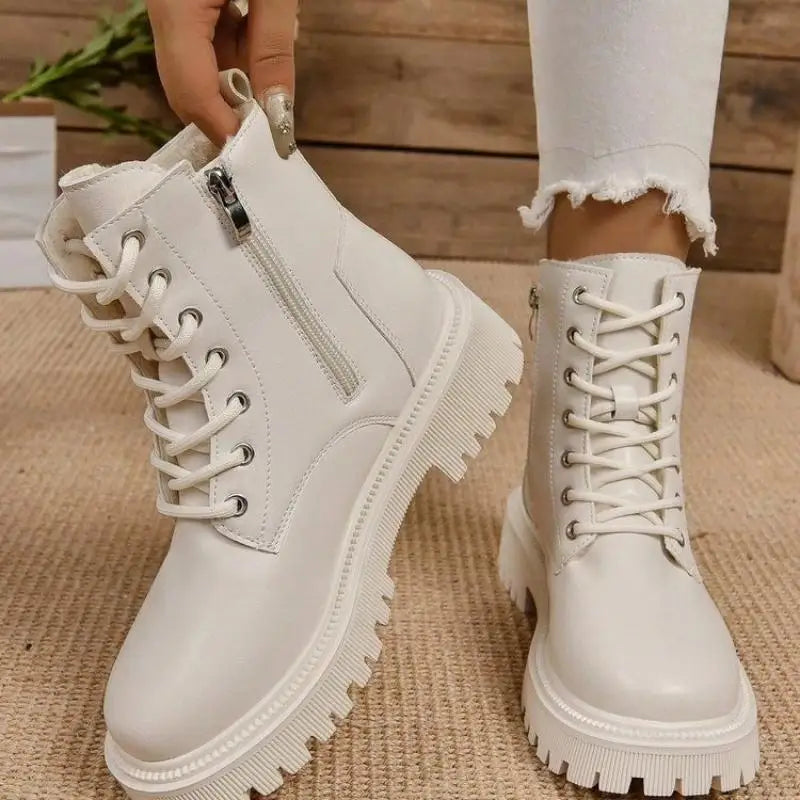 Warme waterafstotende enkelboots voor dames – NovaStep