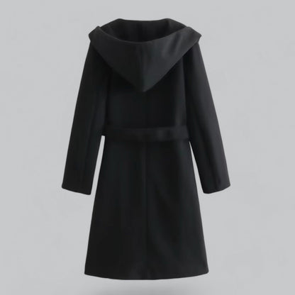 Casual trenchcoat met capuchon en ceintuur voor dames – Marit