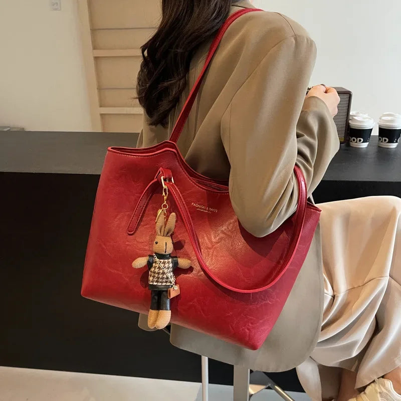 Vintage vegan tote bag met charme voor dames – Elvyna