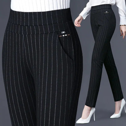 Hoge taille rechte broek voor dames – Sophie