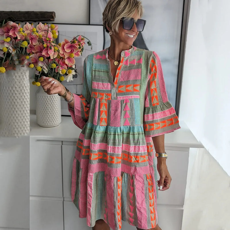 Elegante midi jurk voor lente en zomer – Kiki