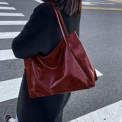 PU leren tote bag met ruimte voor dames – Mirella