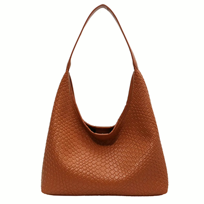 Gevlochten schoudertas met pouch en veel ruimte – Venira