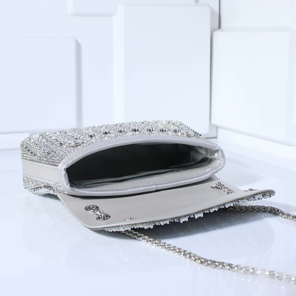 Strass avondtas met gouden ketting voor dames – Nirelle