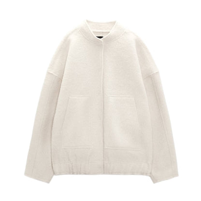 Elegante wollen winterjas voor dames – Genevra