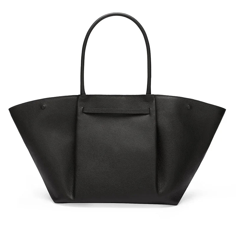 Leren tote bag voor dames met laptopvak – Arvella