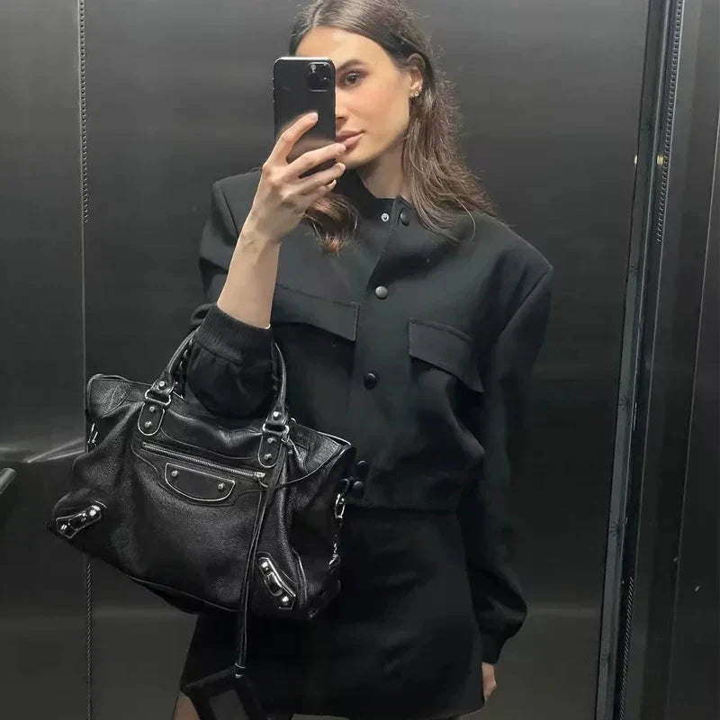Minimalistisch bomberjack voor dames – Sophie