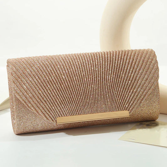 Glitter clutch tas voor dames met ketting – Serel