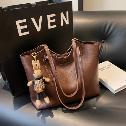 Vintage vegan tote bag met charme voor dames – Elvyna