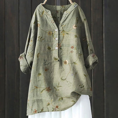Damesblouse met bloemenprint en elegant ontwerp – Liora