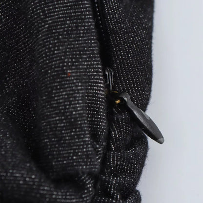 Denim overhemdjurk met knopen en kraag – Sylvie