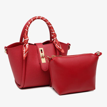 Elegante schoudertas met clutch en sjaaltje – Lumiéra