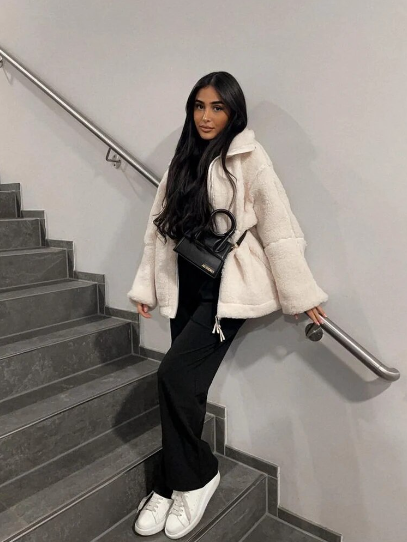 Kort teddyvest voor warmte en stijl – Mila