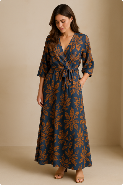 Elegante damesjurk knielang klassiek en comfortabel – Claire