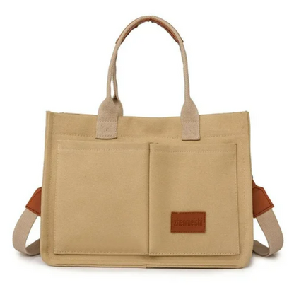 Elegante canvas schoudertas voor dames – Rilana