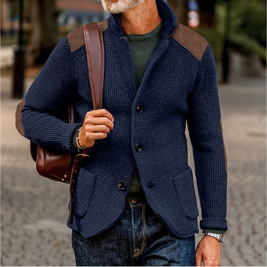 Warme gebreide cardigan trui voor heren – Edward