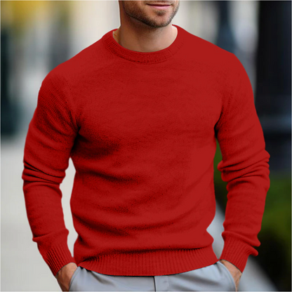 Casual heren sweater met ronde hals en comfortabele pasvorm – Lars