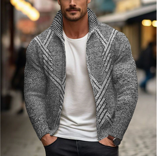 Warme heren cardigan sweater met knopen – Patrick