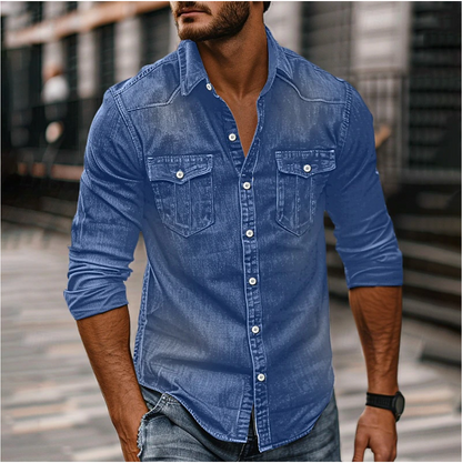 Denim overhemd voor heren – Lars