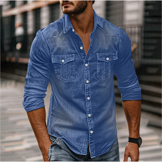 Denim overhemd voor heren – Lars