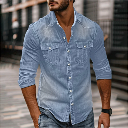 Denim overhemd voor heren – Lars