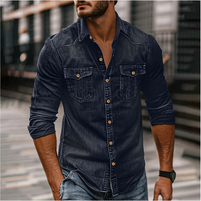 Denim overhemd voor heren – Lars