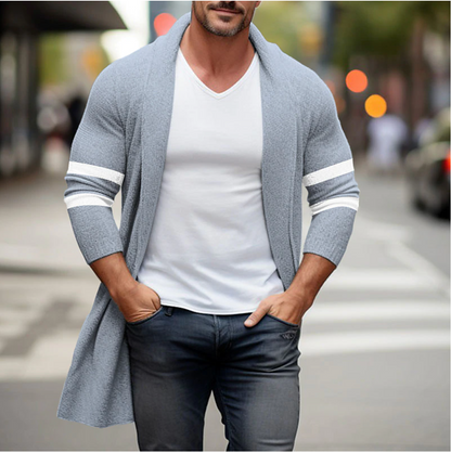 Lange gebreide cardigan voor heren – Tony