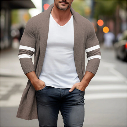 Lange gebreide cardigan voor heren – Tony