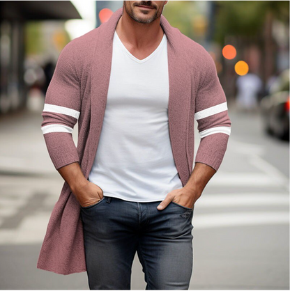Lange gebreide cardigan voor heren – Tony