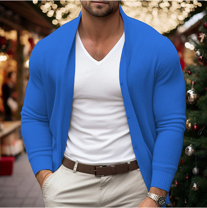 Stijlvolle merinowol cardigan voor heren – Dennis