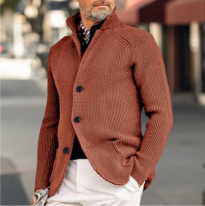 Gebreide cardigan met knopen voor heren – Andrew
