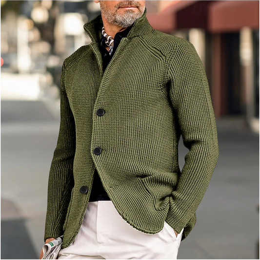 Gebreide cardigan met knopen voor heren – Andrew