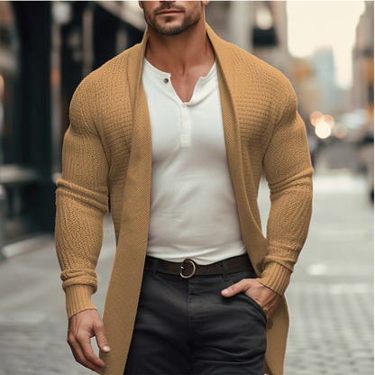 Gebreid heren vest met open design – Victor