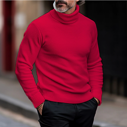 Heren coltrui winter gebreid slim fit – Thomas