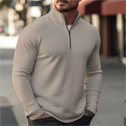 Heren zip-up sweater voor comfort en stijl – Thomas