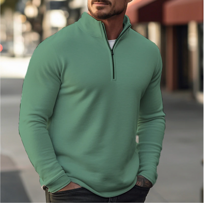 Heren zip-up sweater voor comfort en stijl – Thomas