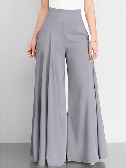 Elegante high-waisted wijde broek voor dames – Isabelle