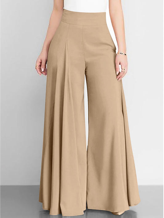 Elegante high-waisted wijde broek voor dames – Isabelle