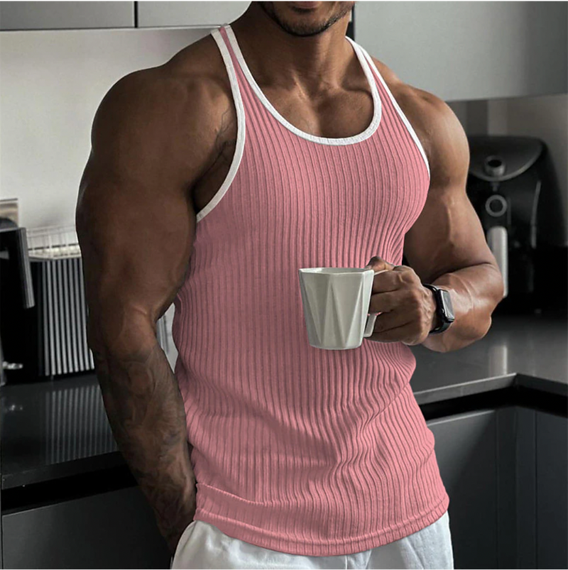Ademende heren tanktop voor casual stijl – Silvio