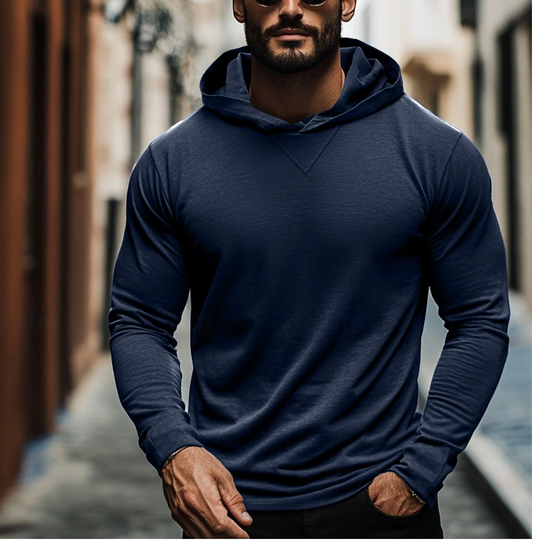 Lichtgewicht en ademende heren hoodie – Renzo