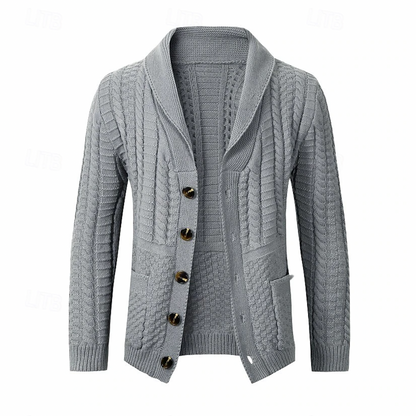 Klassieke heren cardigan met knoopsluiting – Noah